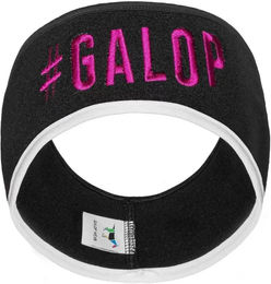 Produktbild von Galop Wear Fleece-Haarband für den Winter in Rosa oder Schwarz