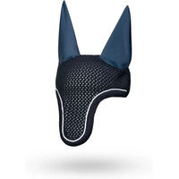 Produktbild von Galop Wear Fliegenhaube für Pferde Kiss My Horse's Ass Blau aus Wolle