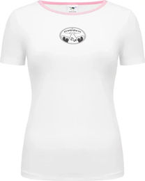 Produktbild von Galop Wear Reitshirt Cosmic Abduction für Damen aus Baumwolle Weiß Rosa Größe M