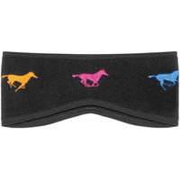 Produktbild von GALOP WEAR Reitstirnband für Pferde mit Pferde im Galopp Motiv aus Fleece für den Winter