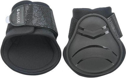 Gamaschen Bounce Schwarz aus synthetischem Kautschuk für Ponys – Bild 1 von 1
