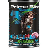 Produktbild von GAME DOG Prime Bite Fasan Nassfutter für Hunde aller Altersstufen mit Stückchen in Sauce getreidefrei und hypoallergen 400g