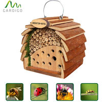 Produktbild von Gardigo Insektenhotel aus Holz für Bienen und Marienkäfer in Natur Braun - 1 Stk.