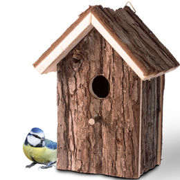 Gardigo Winter-Unterschlupf aus Holz für Wildvögel und Meisen in Natur Braun – Bild 1 von 10