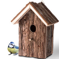 Produktbild von Gardigo Winter-Unterschlupf aus Holz für Wildvögel und Meisen in Natur Braun