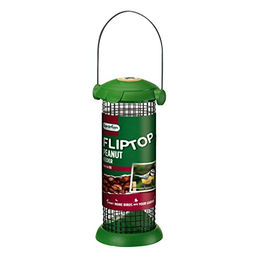 Gardman A01231 Futtersäule aus Kunststoff mit Klappdeckel in Grün für Erdnüsse - 340 g – Bild 1 von 7
