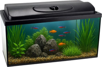 GarPet Aquarium Starterset mit Abdeckung und LED Beleuchtung 45 Liter – Bild 1 von 5