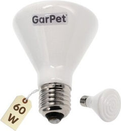 GarPet Dunkelstrahler Keramiklampe 60 W Infrarot-Wärmelampe für Reptilien, Vögel und Kleintiere mit E27 Fassung – Bild 1 von 1