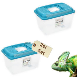GarPet Faunabox L Faunarium 2er Set Transportbox aus Kunststoff für Insekten Spinnen und Krebse – Bild 1 von 6