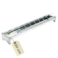 Produktbild von GarPet Futtertrog aus Metall für Hühner und Küken Silber 50 cm