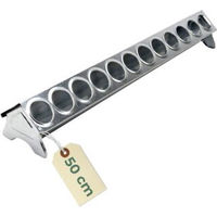 Produktbild von GarPet Futtertrog für Küken aus verzinktem Metall mit Lochgitter 50 cm