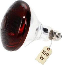 GarPet Infrarot-Rotlichtlampe 100 Watt Wärmelampe für Tiere und Terrarien – Bild 1 von 1
