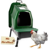 Produktbild von GarPet Legenest für Hühner aus Kunststoff mit Füßen und Eierbox