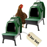 Produktbild von GarPet Legenester für Hühner 2er Set aus Kunststoff in Grün