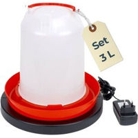 Produktbild von GarPet Tränkenwärmer und Tränke Set - 0,75 l