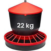 Produktbild von Garronda Futtertrog Futterautomat für Hühner und Wachteln aus Kunststoff 3-22 kg GD-0151