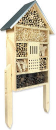 gartenetage Insektenhotel XXL aus Holz als wetterfeste Nisthilfe für Wildbienen und Marienkäfer 79 x 38 x 11,5 cm – Bild 1 von 5