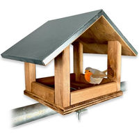 Produktbild von gartenetage Vogelhaus aus Holz mit Metalldach in Braun