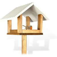 Produktbild von gartenetage Vogelhaus aus massivem Holz mit Erdspieß wetterfest