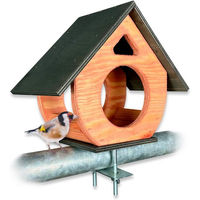 Produktbild von gartenetage Vogelhaus aus wetterfestem Naturholz für Balkon und Terrasse in Braun