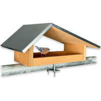 Produktbild von gartenetage Vogelhaus Futterstelle aus Naturholz mit Metalldach in Braun