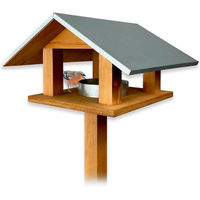 Produktbild von gartenetage Vogelhaus Vogelwunder aus Holz mit Metalldach in Braun