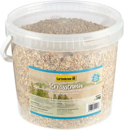 Gartenkrone Wildvogel Vogelfutter Terrassenmix Ganzjähriges Ergänzungsfutter 3000 g – Bild 1 von 1