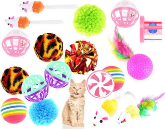 Gartiva Katzenspielzeug Beschäftigungsspielzeug Set 20 Teile für Katzen aller Altersstufen – Bild 1 von 5