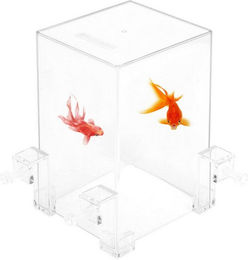 GarveeMore Aquarium Acryl Fish Tower Aerial Extender für Terrarien aus Kunststoff in Transparent und Weiß – Bild 1 von 4