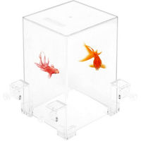 Produktbild von GarveeMore Aquarium Acryl Fish Tower Aerial Extender für Terrarien aus Kunststoff in Transparent und Weiß