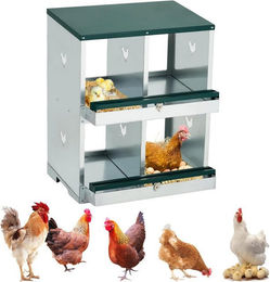 GarveeMore Legenest Eierlegebox für Hühner aus Metall mit Belüftungslöchern – Bild 1 von 1