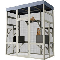 Produktbild von GarveeMore Outdoor-Katzenhaus für erwachsene Katzen mit Fenster