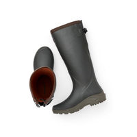 Produktbild von GATEWAY1 Sportsman II Lady Reitstiefel Damen aus Gummi wasserdicht 17 Zoll 4mm Beige Grau
