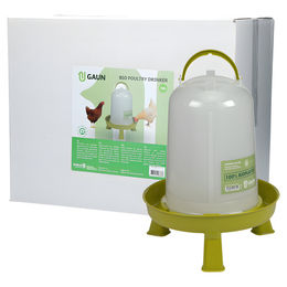 Produktbild von Gaun Geflügeltränke Bio für Hühner mit Ständer aus Kunststoff in Grün - 10 l