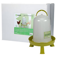 Produktbild von Gaun Geflügeltränke Bio für Hühner mit Ständer aus Kunststoff in Grün - 10 l