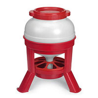 Produktbild von Gaun Vogelhaus Gaun-Hopper Futterstation aus Kunststoff in Rot und Transparent