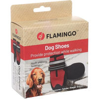 Produktbild von Gayo Flamingo Hundeschuhe Rot Größe L aus Neopren und Polyester wasserabweisend 2 Stück