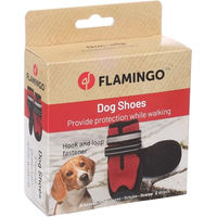 Produktbild von Gayo Hundeschuhe Flamingo Rot Größe S aus atmungsaktivem Mesh mit reflektierenden Elementen 2 Stück