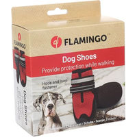 Produktbild von Gayo Pfotenschuhe für Hunde Flamingo Rot XXL aus atmungsaktivem Polyester