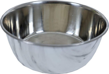 Gebr. de Boon Hundenapf aus Edelstahl mit Deko-Marmor Design 1890 ml Silber – Bild 1 von 1