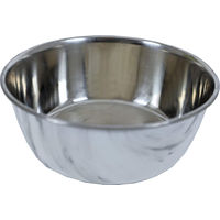 Produktbild von Gebr. de Boon Hundenapf aus Edelstahl mit Deko-Marmor Design 1890 ml Silber
