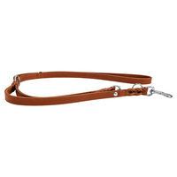 Produktbild von Geflochtene Hundeleine aus Leder in Maroon 200 cm x 12 mm