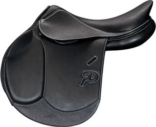 Produktbild von Gefütterter Springsattel aus Leder von Privilège Equitation in Schwarz für Pferde