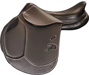 Produktbild von Gefütterter Springsattel Privilège Equitation Saumur aus Leder in Braun Grösse 17,5