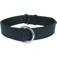 Produktbild von Gefüttertes Hundehalsband aus Leder von Zolux Schwarz 60 cm