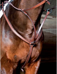 Produktbild von Gefüttertes Leder-Jagdhalsband für Ponys von T de T in Braun