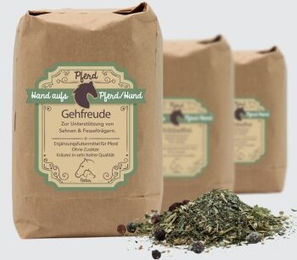 Gehfreude Sehnen Kräuter Pulver Nahrungsergänzung für Pferde 1kg - 1 kg – Bild 1 von 3