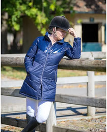 Produktbild von GEM Daunenjacke für Damen in Blau mit Fleece Grösse 42