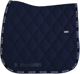 Produktbild von GEM Dressage Satteldecke love aus Baumwolle Blau für Vollblut