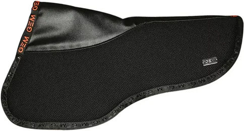 Produktbild von GEM Sattelpad Oscar mit Memory Foam in Schwarz Silber oder Koralle